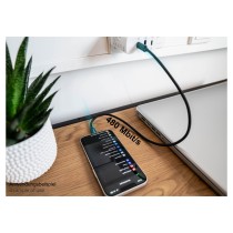 Buy GoodConnections USB-C 2.0 to Lightning (ST-ST) 0,5m Ladekabel Textilmantel 18W Schwarz in Cyprus, Nicosia, Limassol, Larnaka