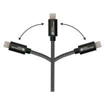 Buy GoodConnections USB-C 2.0 to Lightning (ST-ST) 0,5m Ladekabel Textilmantel 18W Schwarz in Cyprus, Nicosia, Limassol, Larnaka