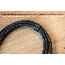 Buy GoodConnections USB-C 2.0 to Lightning (ST-ST) 0,5m Ladekabel Textilmantel 18W Schwarz in Cyprus, Nicosia, Limassol, Larnaka