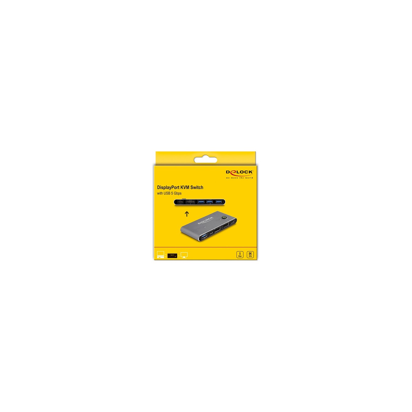 Buy DELOCK DisplayPort KVM Switch 8K 30 Hz mit USB 5 Gbps in Cyprus, Nicosia, Limassol, Larnaka, Pafos
