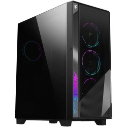 Buy GIGABYTE GB-AC500G - Mid Tower PC Case, Black, Tempered Glass, 4x Fans, E-AT... in Cyprus, Nicosia, Limassol, Larnaka, Pafos
