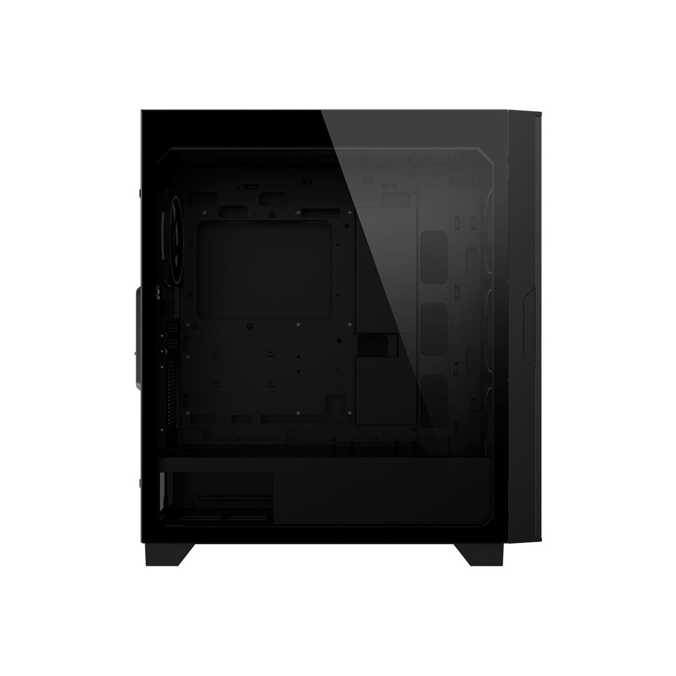 GIGABYTE GB-AC500G - Mid Tower PC Case, Black, Tempered Glass, 4x Fans, E-ATX/ATX/mATX/ITX, USB-C
