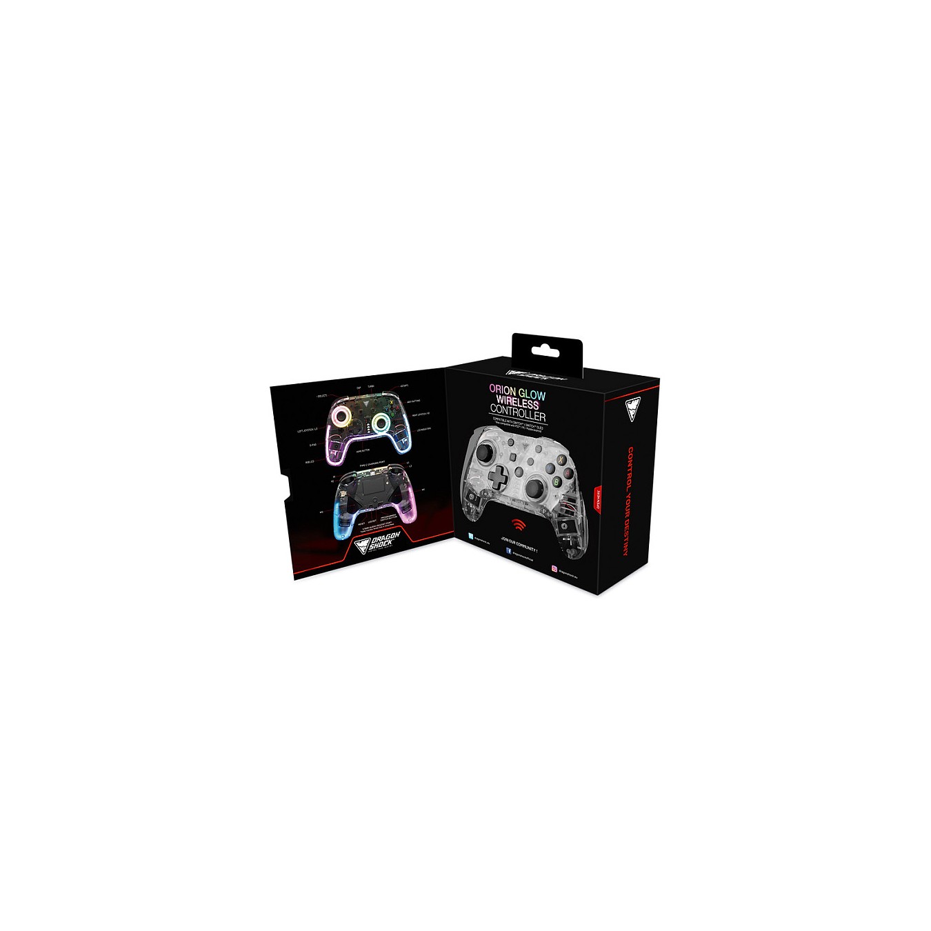 Buy Dragonshock Controller Orion Glow Wireless RGB Switch in Cyprus, Nicosia, Limassol, Larnaka, Pafos