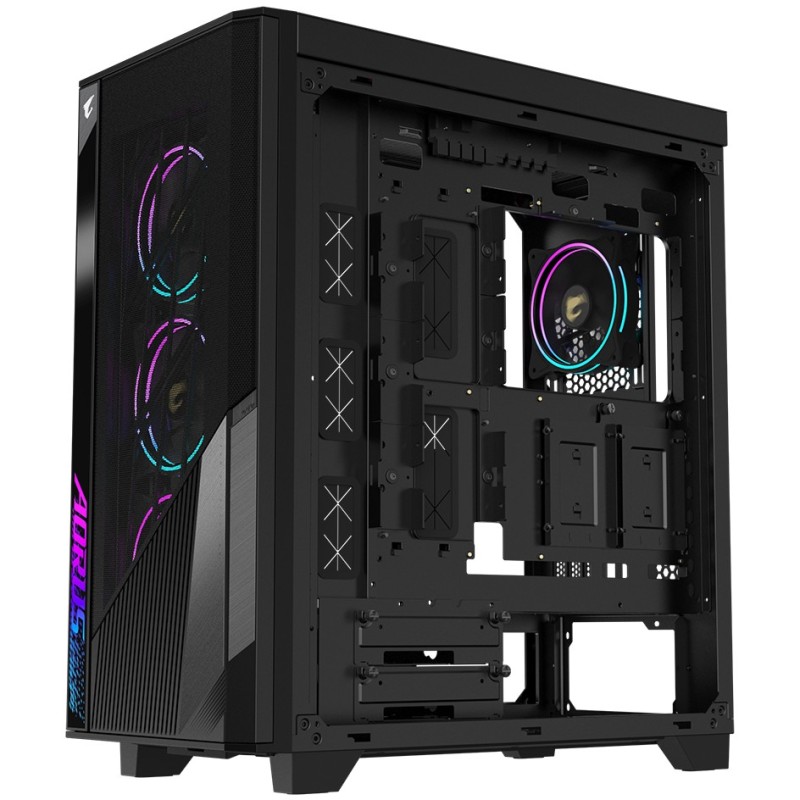 Buy GIGABYTE GB-AC500G - Mid Tower PC Case, Black, Tempered Glass, 4x Fans, E-AT... in Cyprus, Nicosia, Limassol, Larnaka, Pafos