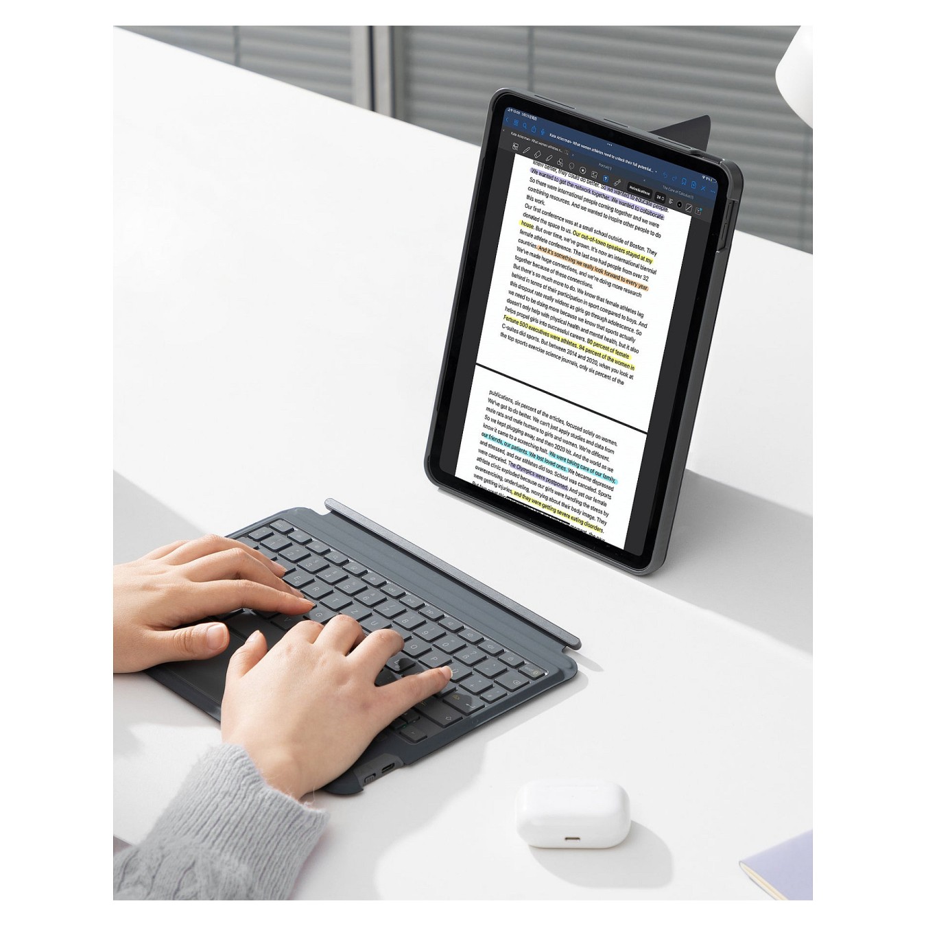 Buy inateck Keyboard iPad 11' iPad 10th Gen. Com. QWERTZ gray in Cyprus, Nicosia, Limassol, Larnaka, Pafos