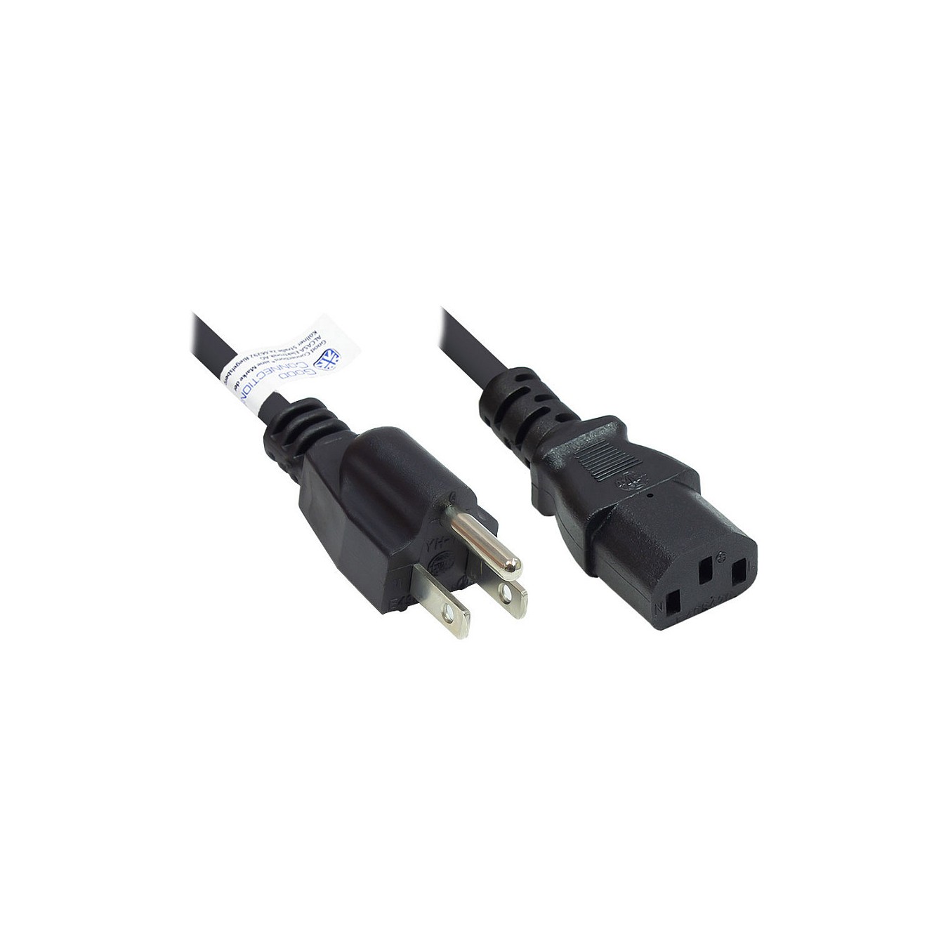 Buy Good Connections Netzkabel USA an C13 UL schw. 3m in Cyprus, Nicosia, Limassol, Larnaka, Pafos