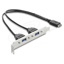 Buy USB Typ-E Key A Stecker zu 2 x USB 5 Gbps Typ-A Buchse mit Slotblech Anschlusskabel 35,5 cm in Cyprus, Nicosia, Limassol, La