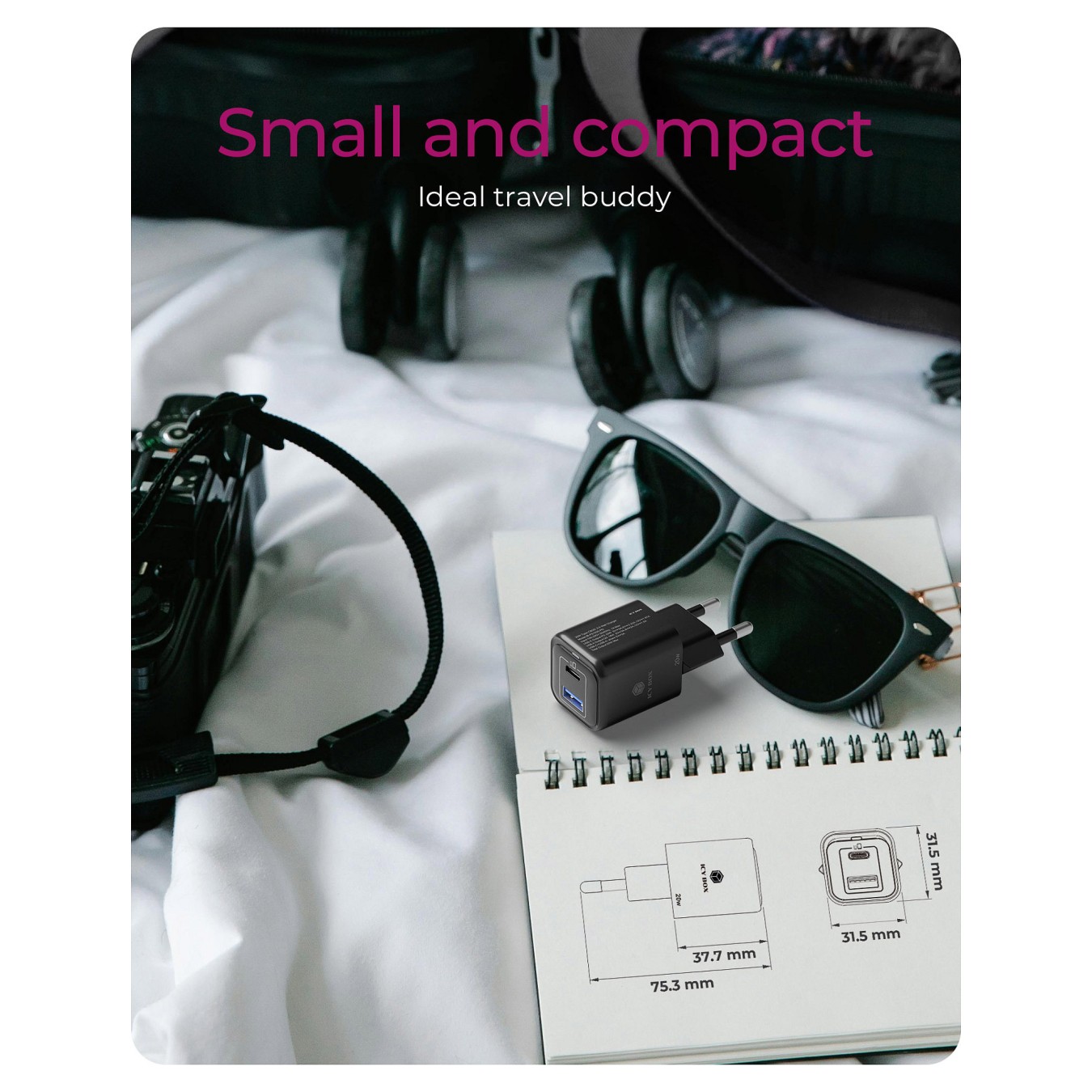 Buy 2-Port IcyBox USB 20W für Mobilgeräte in Cyprus, Nicosia, Limassol, Larnaka, Pafos