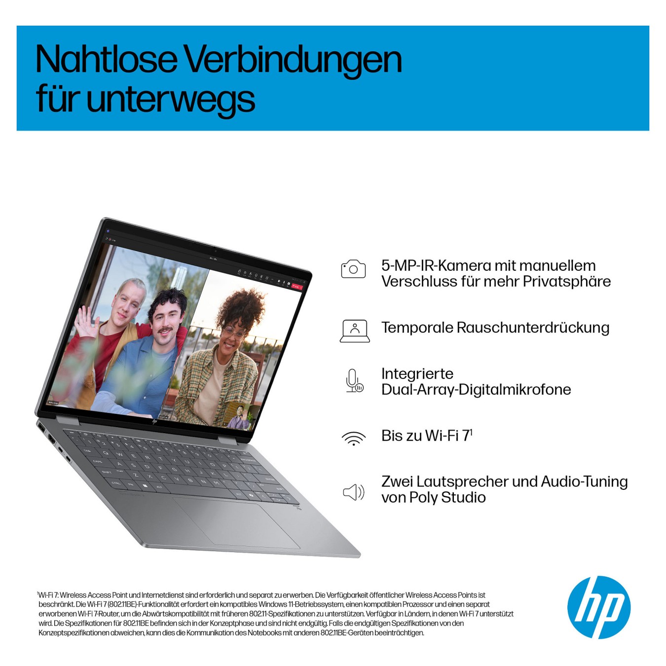Buy HP OmniBook X Flip 14-fm0173ng CU7 256V 16GB 512SSD W11 Home Touch in Cyprus, Nicosia, Limassol, Larnaka, Pafos