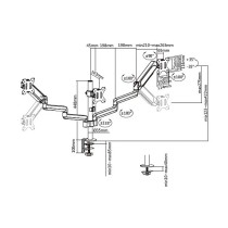 Buy EQUIP 650134 17'-27' Neig- schwenkbare Verdreifachenmonitorhalter in Cyprus, Nicosia, Limassol, Larnaka, Pafos
