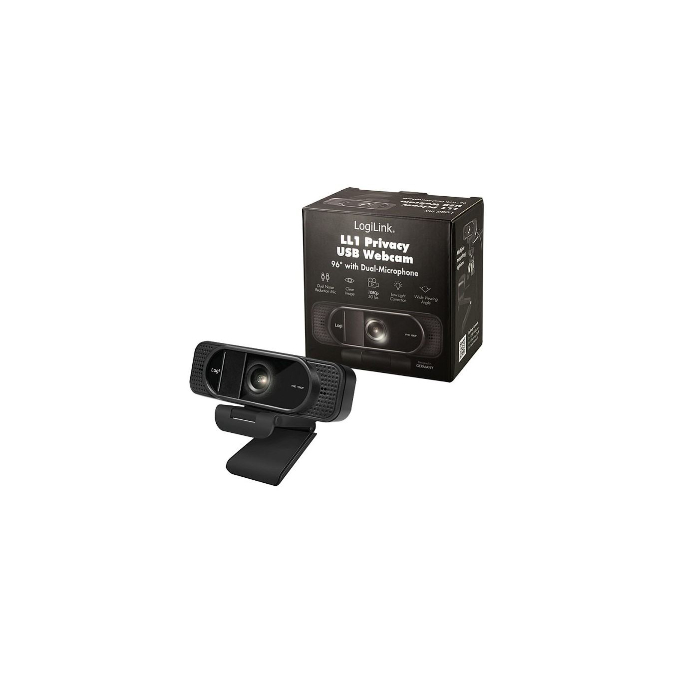 Buy Logilink Webcam 1080p FHD Webcam + Mikrofon Privacy 96° in Cyprus, Nicosia, Limassol, Larnaka, Pafos