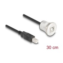 Buy DELOCK USB2.0 Typ-B Einbaubuchse mit Kabelp. St. Alu.30cm in Cyprus, Nicosia, Limassol, Larnaka, Pafos