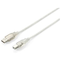 Buy Equip USB Kabel 2.0 A-B St St 5.00m transparent Polybeutel in Cyprus, Nicosia, Limassol, Larnaka, Pafos