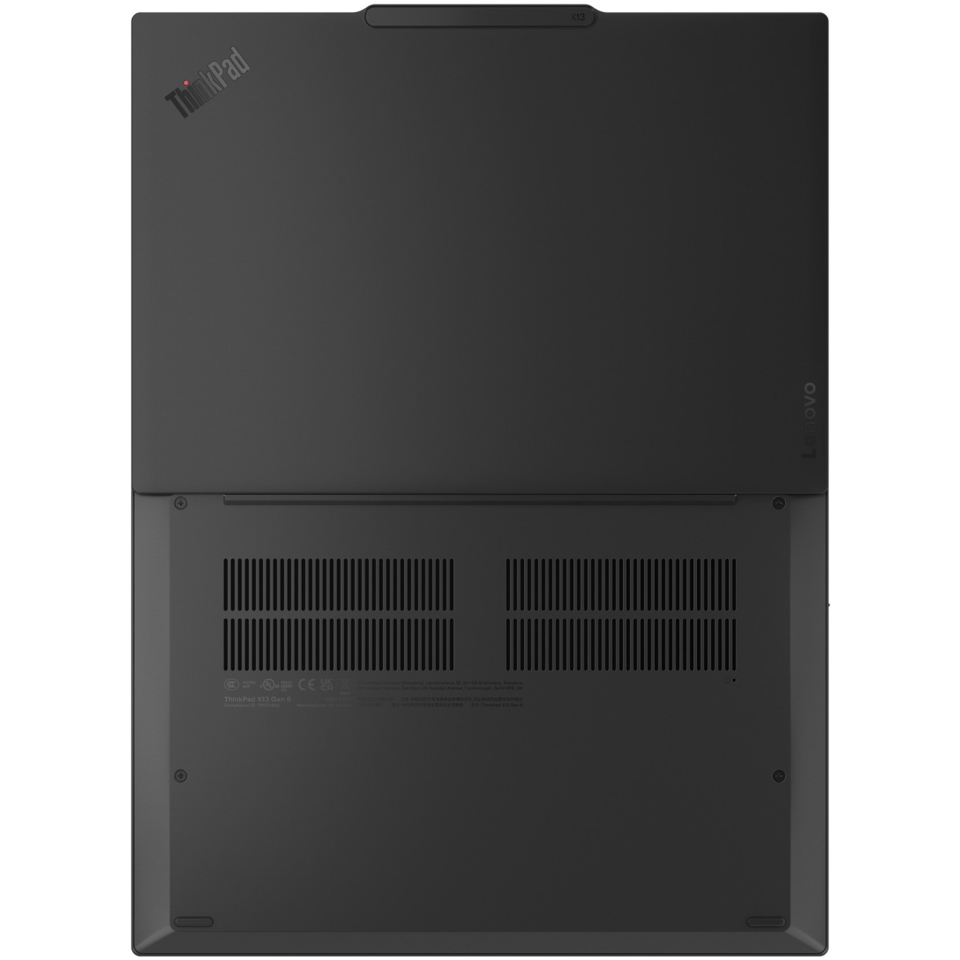 Lenovo ThinkPad X13 Gen 6 - 255U - Black, 13.3" WUXGA IPS 400cd/m², Intel Core Ultra 7, 32GB LPDDR5x, 1TB SSD, 5G, Win11 Pro