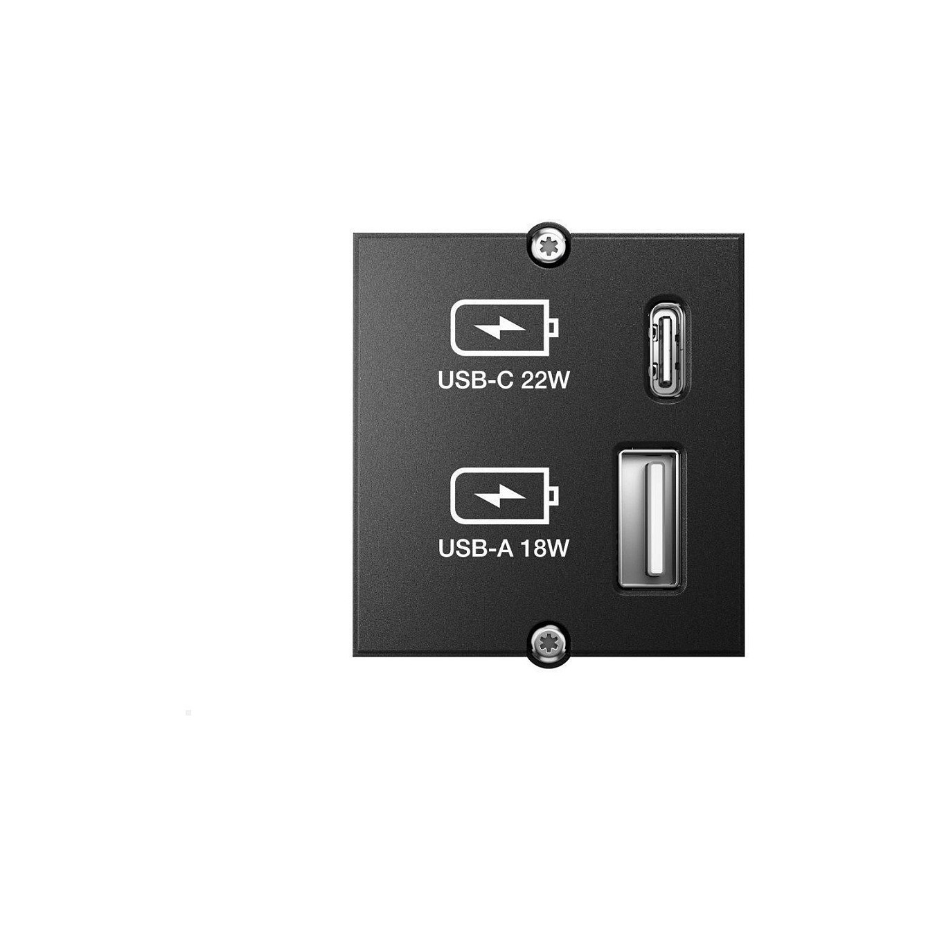 Buy BACHMANN Custom Modul USB Charger Typ A & C 22W, Quickcharge, schwarz in Cyprus, Nicosia, Limassol, Larnaka, Pafos