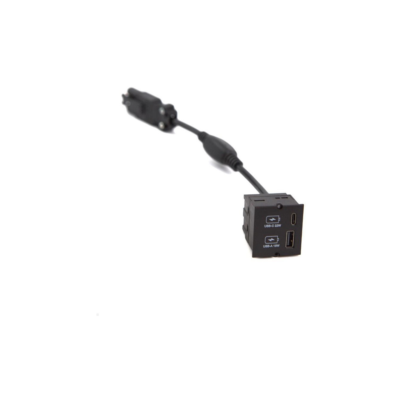 Buy BACHMANN Custom Modul USB Charger Typ A & C 22W, Quickcharge, schwarz in Cyprus, Nicosia, Limassol, Larnaka, Pafos
