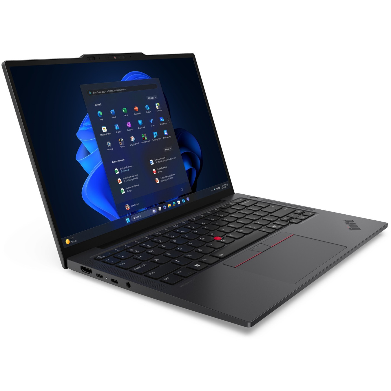 Lenovo ThinkPad X13 Gen 6 - 255U - Black, 13.3" WUXGA IPS 400cd/m², Intel Core Ultra 7, 32GB LPDDR5x, 1TB SSD, 5G, Win11 Pro