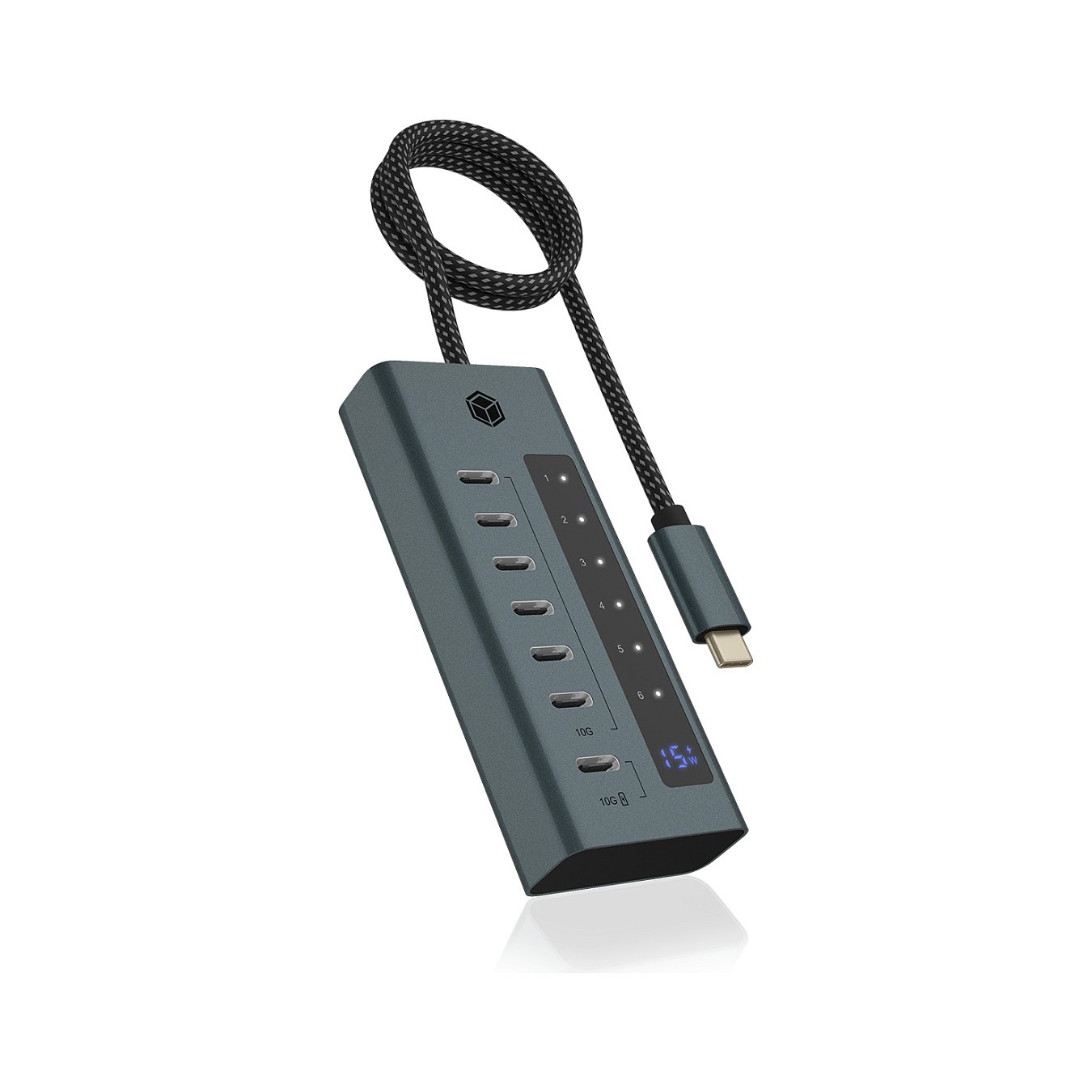 Buy ICY BOX IB-HUB1457-C31 USB-C HUB 7-Port 7xUSB-C Display in Cyprus, Nicosia, Limassol, Larnaka, Pafos