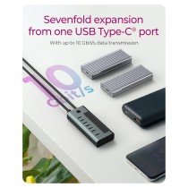 Buy ICY BOX IB-HUB1457-C31 USB-C HUB 7-Port 7xUSB-C Display in Cyprus, Nicosia, Limassol, Larnaka, Pafos