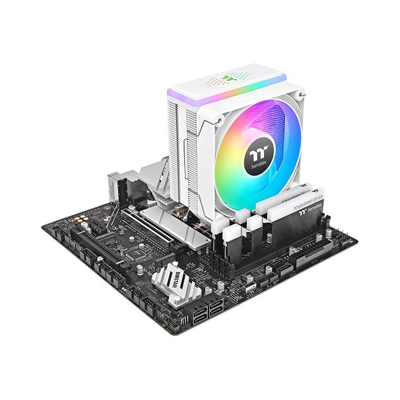 Buy Thermaltake ASTRIA 200 ARGB CPU Air Cooler - White, 120mm Fan, 210W TDP, 160... in Cyprus, Nicosia, Limassol, Larnaka, Pafos