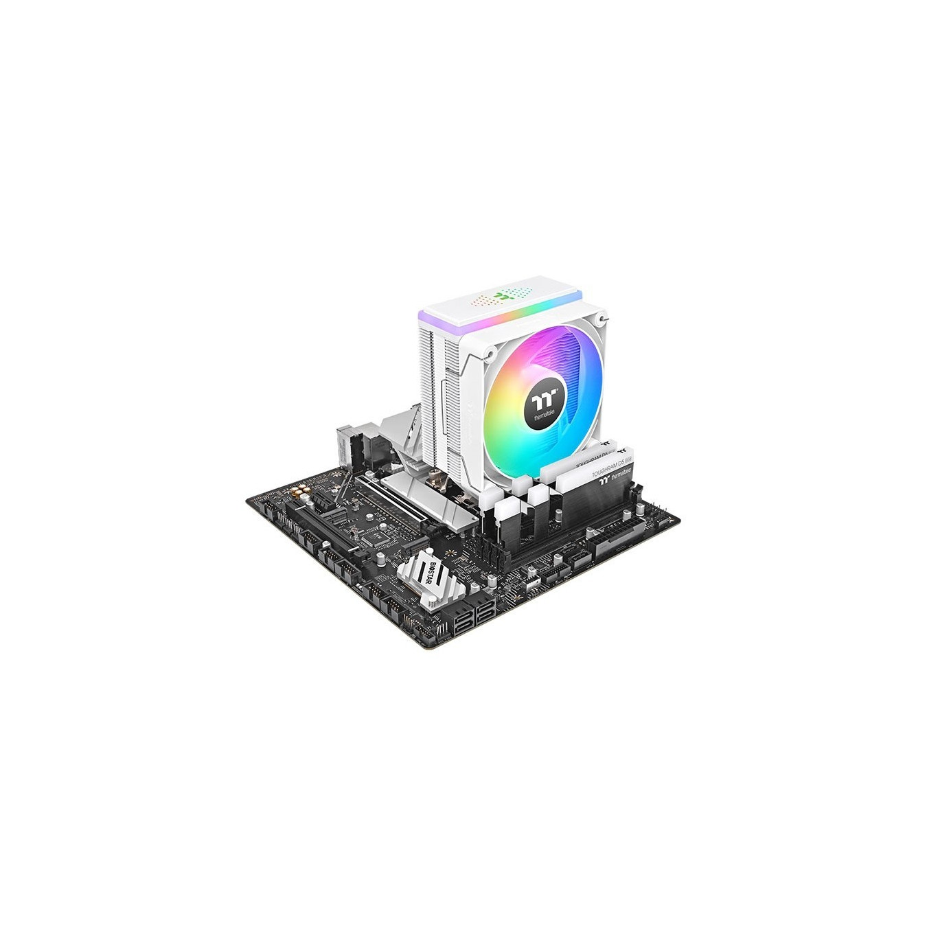 Thermaltake ASTRIA 200 ARGB CPU Air Cooler - White, 120mm Fan, 210W TDP, 160mm Height — Buy in Cyprus with Fast Delivery