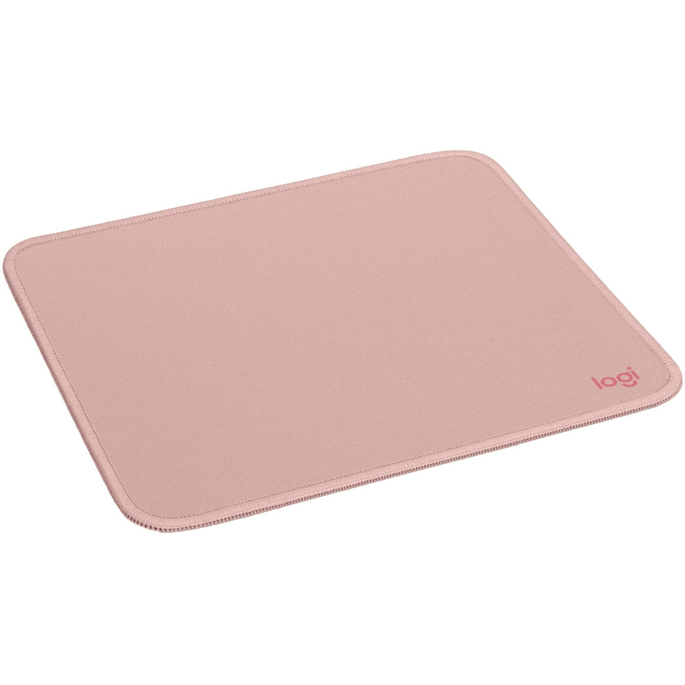 Logitech Desk Mat Studio Series - Dark Rose Pink - Spill-Resistant, Recycled Polyester Surface, Non-Slip Rubber Base