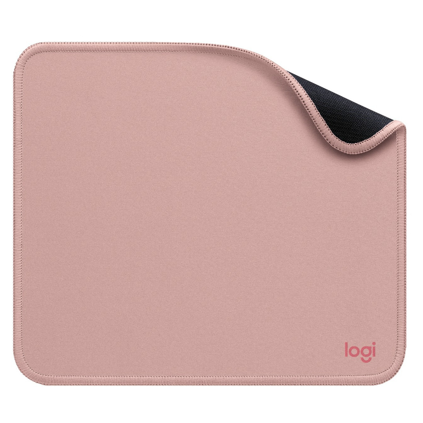 Logitech Desk Mat Studio Series - Dark Rose Pink - Spill-Resistant, Recycled Polyester Surface, Non-Slip Rubber Base