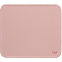 Logitech Desk Mat Studio Series - Dark Rose Pink - Spill-Resistant, Recycled Polyester Surface, Non-Slip Rubber Base