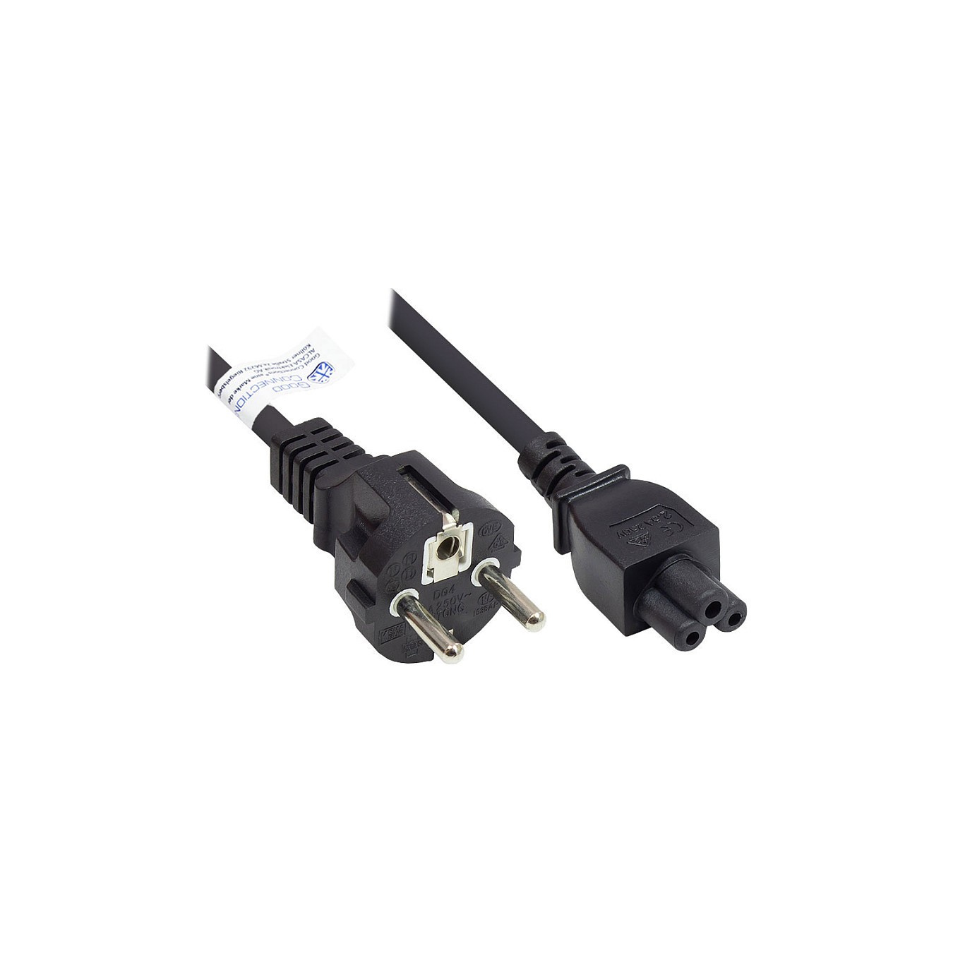 Buy Good Connections Schutzkontakt-Stecker an C5 schwarz 3m in Cyprus, Nicosia, Limassol, Larnaka, Pafos