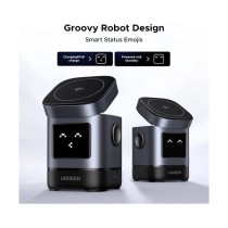 Buy UGREEN Uno W709 2-in-1 Magnetic Wireless Charger 15W Ladestation Qi2 zertifiziert Display fuer iPhone und AirPods in Cyprus,