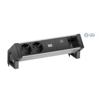 Buy BACHMANN DESK2 ALU BLACK 2xSchutzkt.USBC, USB Charger 60W 0,2m GST18 in Cyprus, Nicosia, Limassol, Larnaka, Pafos