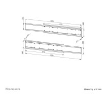 Buy Doppelbildschirm-Adapter (42' -65') insg. max. 100kg opt. für FL55-875BL1 + WL55-875BL1 Neomounts Schwarz in Cyprus, Nicosia