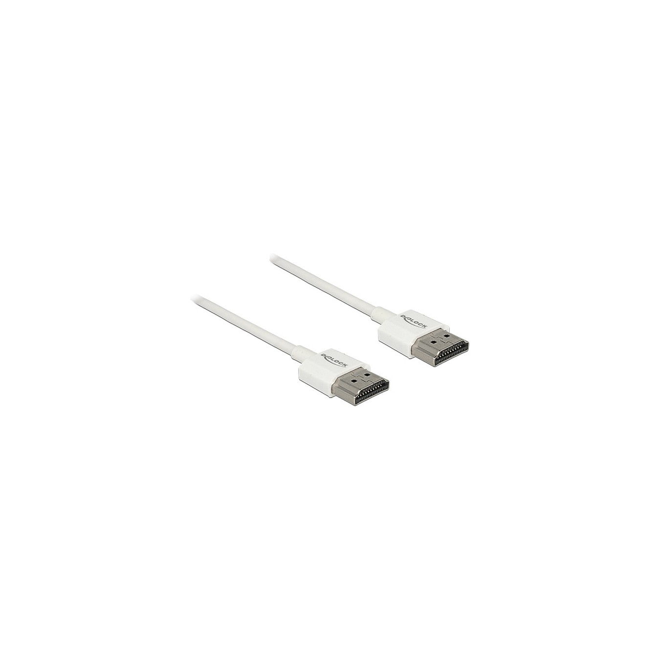Buy DELOCK Kabel High Speed HDMI mit Ethernet - HDMI-A Stecker to HDMI-A Stecker 3D 4K 0.5 m Slim High Quality in Cyprus, Nicosi