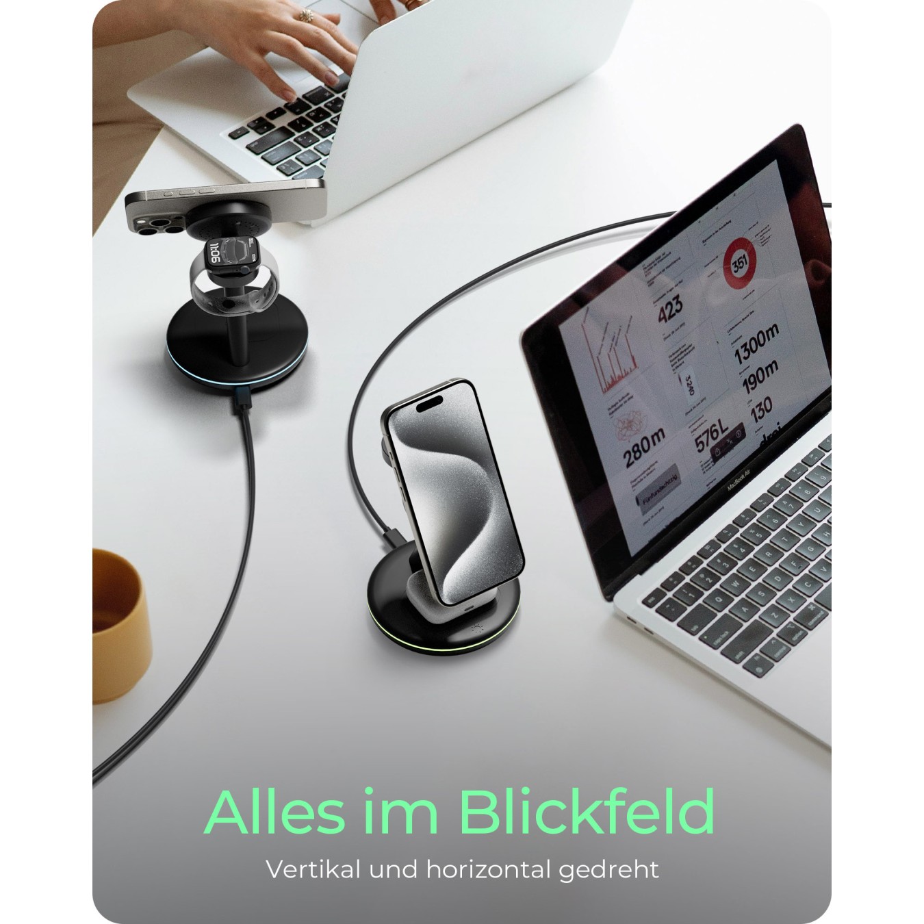 Buy ICY BOX 3-in-1 Magnetische Ladestation Apple Watch IPhone AirPods in Cyprus, Nicosia, Limassol, Larnaka, Pafos
