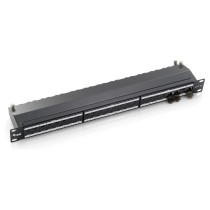 Buy 19' Patchpanel 24xRJ45 Cat6a FTP 1U 500MHz RAL9005 in Cyprus, Nicosia, Limassol, Larnaka, Pafos