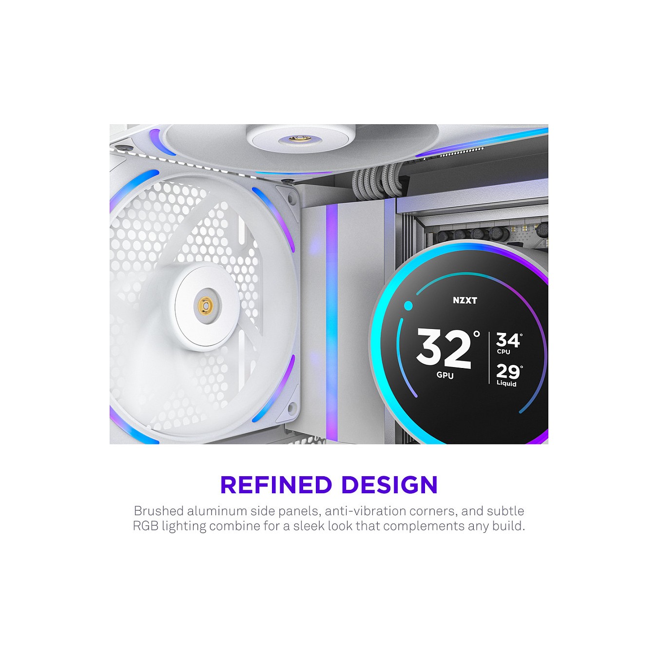 Buy 140mm NZXT F-Serie F140X RGB Lüfter Single White RF-U14PN-W1 in Cyprus, Nicosia, Limassol, Larnaka, Pafos
