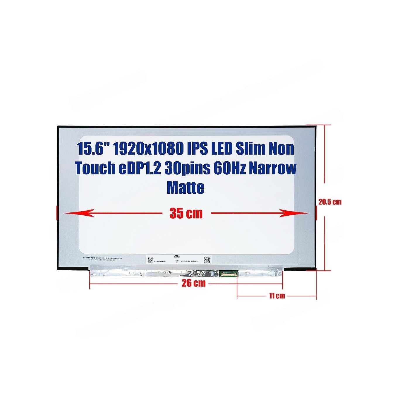 Acer MB156CS01-6 - 15.6in IPS FHD Laptop Screen | Armenius Store