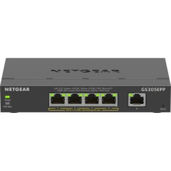 Buy NETGEAR 5-Port Gigabit PoE+ Managed Switch - GS305EPP-100PES - Black, 4 PoE+... in Cyprus, Nicosia, Limassol, Larnaka, Pafos