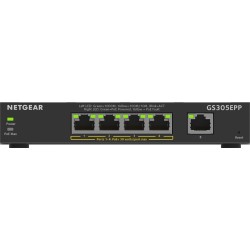 Buy NETGEAR 5-Port Gigabit PoE+ Managed Switch - GS305EPP-100PES - Black, 4 PoE+... in Cyprus, Nicosia, Limassol, Larnaka, Pafos