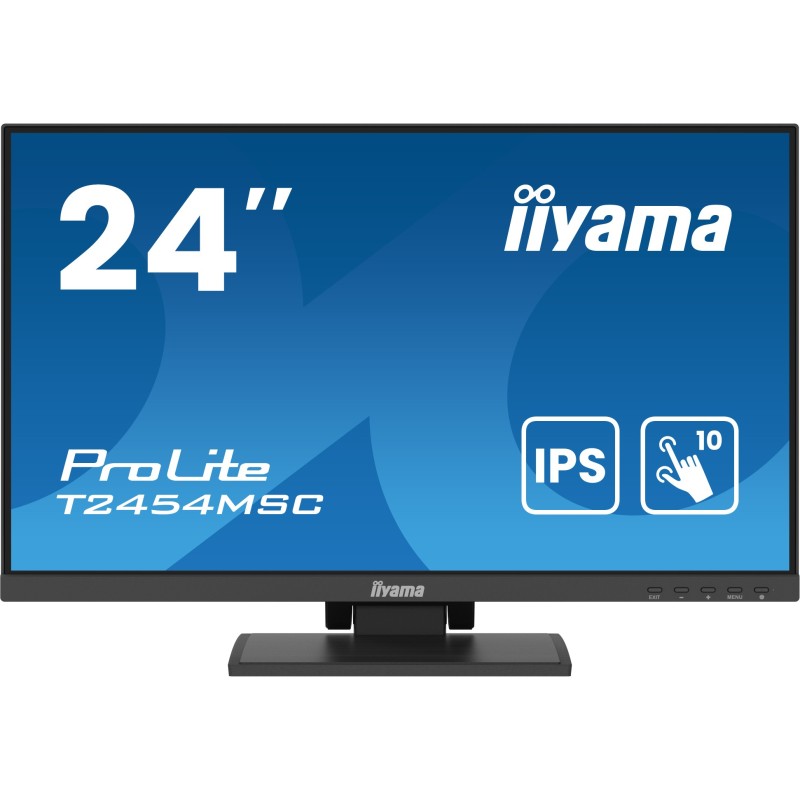Buy iiyama ProLite T2454MSC-B2AG - 23.8" IPS 10pt P-Cap Touchscreen, Full HD (19... in Cyprus, Nicosia, Limassol, Larnaka, Pafos