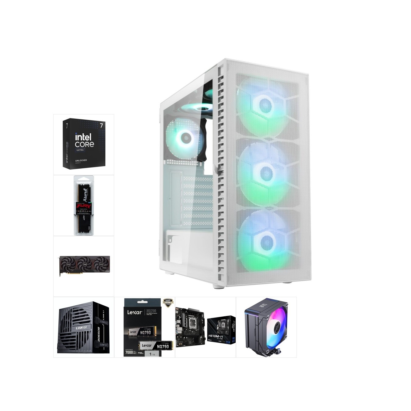 Custom 1080p Gaming PC | Intel Core Ultra 5 225F • Arc B580 12GB • 16GB DDR5 • 1TB NVMe — Armenius Store Cyprus