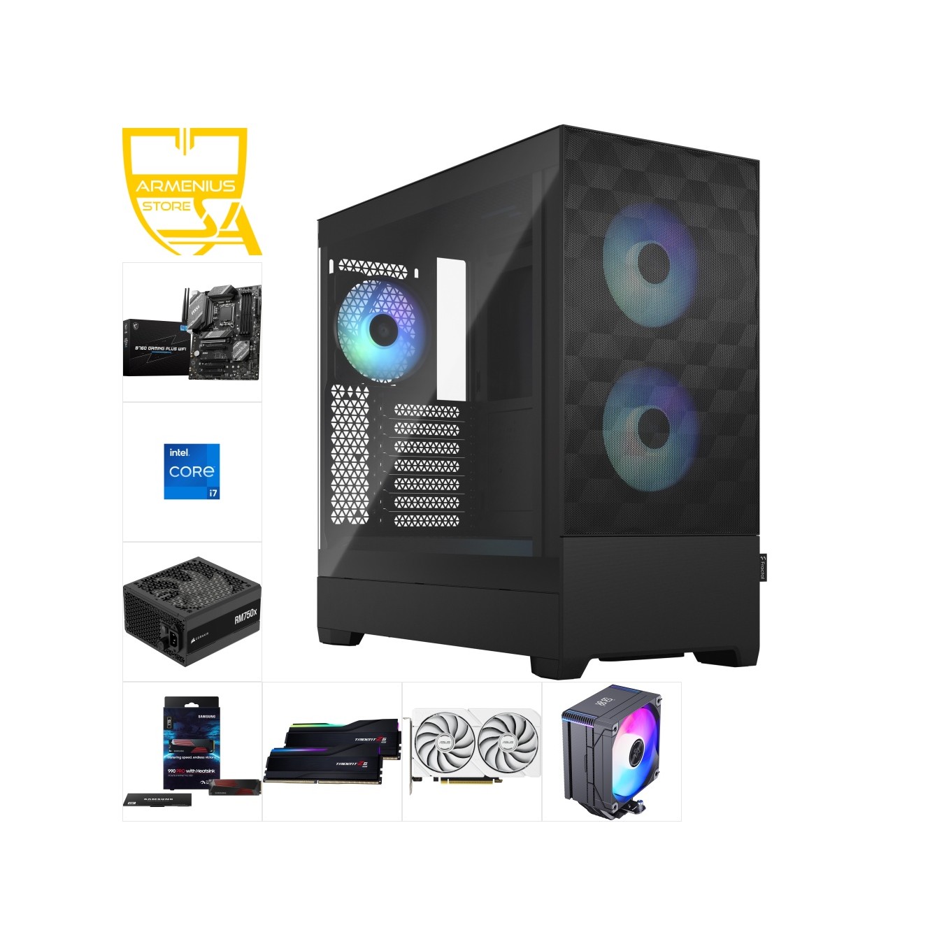 Custom High Performance PC - i7-14700KF, RX 9060 XT 16GB, 64GB DDR5, 2TB NVMe — Armenius Store Cyprus