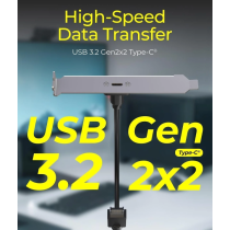 ICY BOX IB-AC553 - USB 3.2 Gen 2x2 Type-C Back Panel | Armenius Store