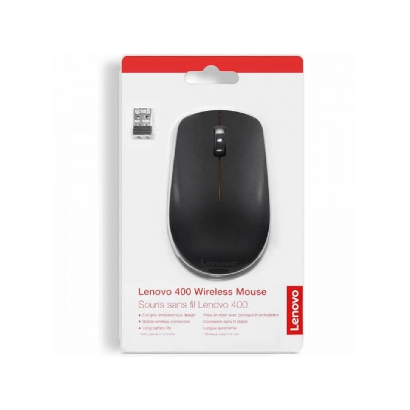 Lenovo GY50R91293 400 Wireless Mouse - 1200 DPI Optical 2.4GHz | Armenius Store