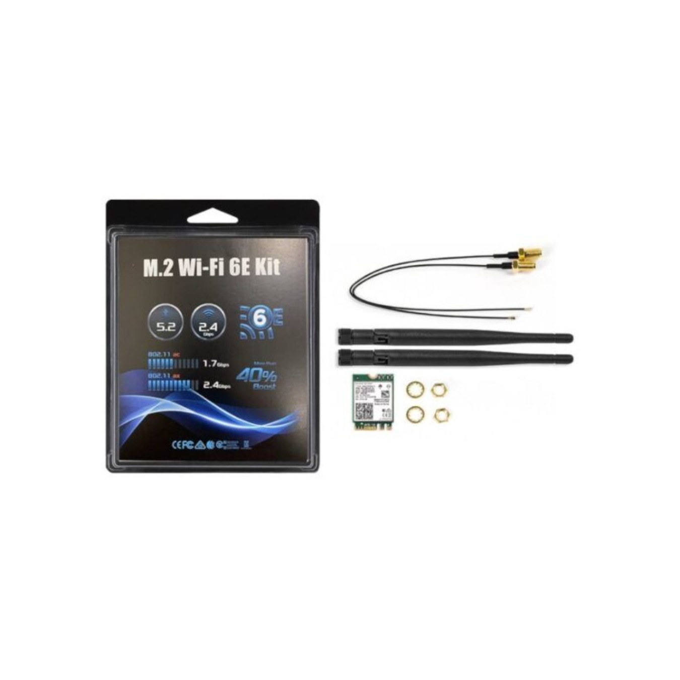 ASRock DeskMini M.2 Wi-Fi 6E Kit AX210 – 2.4 Gbps Bluetooth 5.2 | Armenius Store