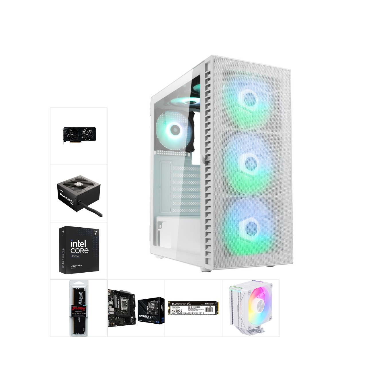 Custom Gaming PC | Intel Ultra 5 225F + RTX 5060 Ti, 16GB DDR5, 1TB NVMe — Armenius Store Cyprus