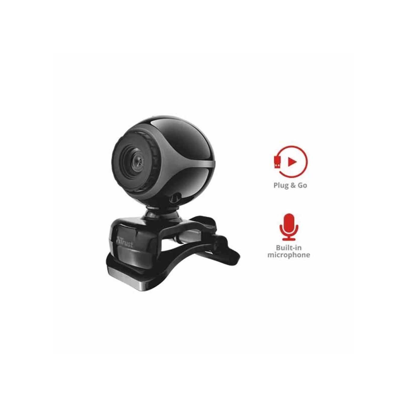 Trust 17003 Exis Webcam - 640x480 USB Plug & Play | Armenius Store