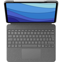 Logitech Combo Touch - iPad Pro 12.9 (5th Gen) - Oxford Grey Keyboard Case with Trackpad & Pen Holder (UK QWERTY)