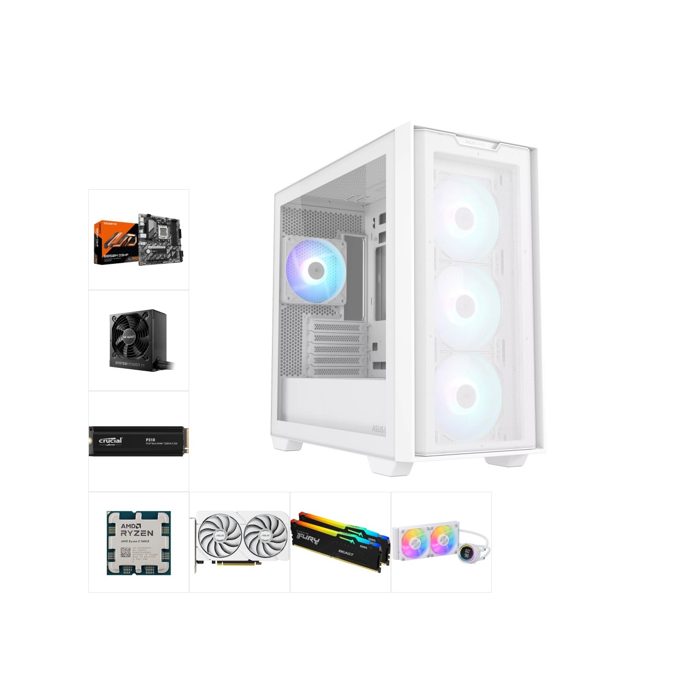 Custom 1080p Gaming PC | Ryzen 5 7600X • RX 9060 XT 16GB • 16GB DDR5 • 1TB NVMe — Armenius Store Cyprus