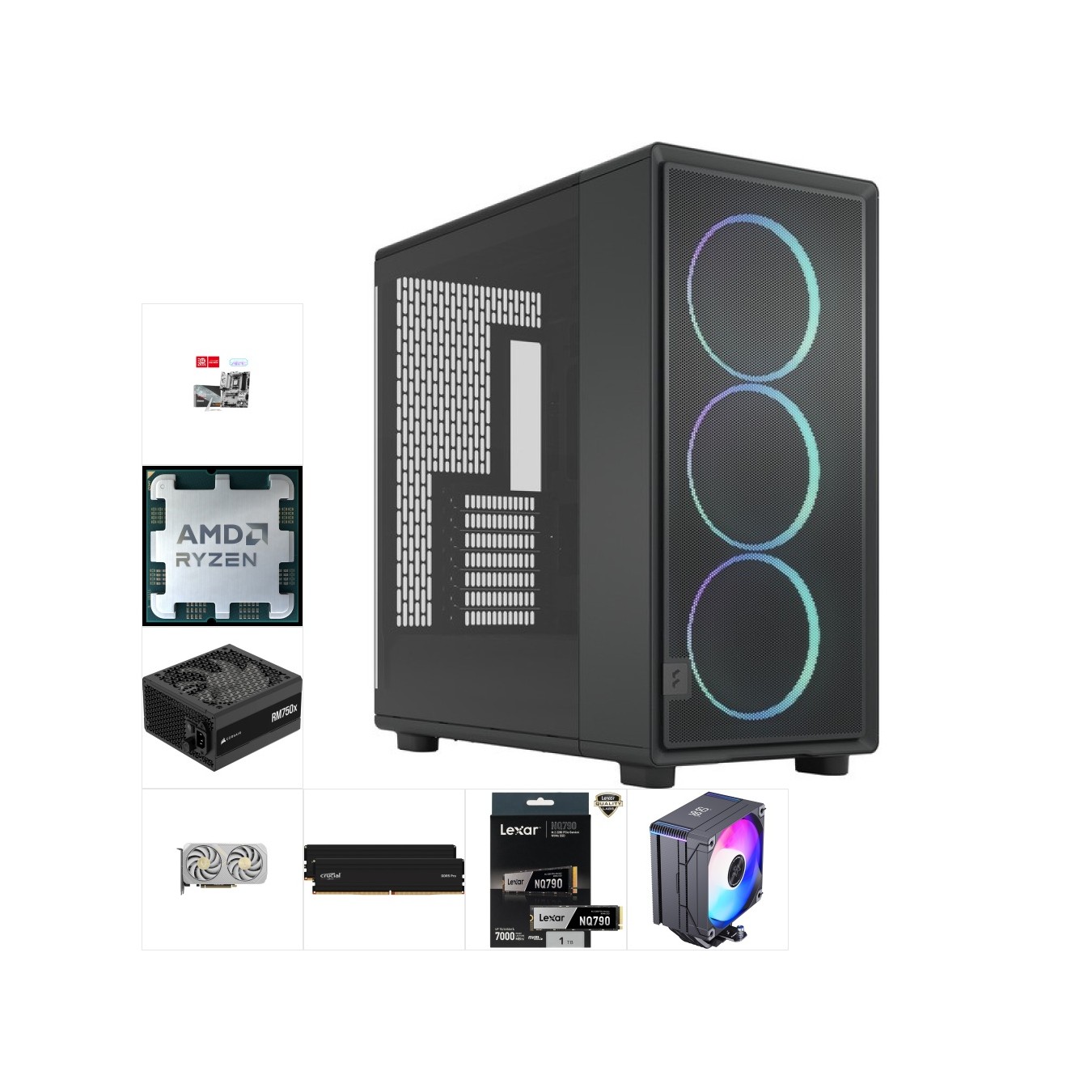 Custom Gaming PC - Ryzen 7 7700 & ZOTAC RTX 5060 Ti | 32GB DDR5, 1TB NVMe — Armenius Store Cyprus